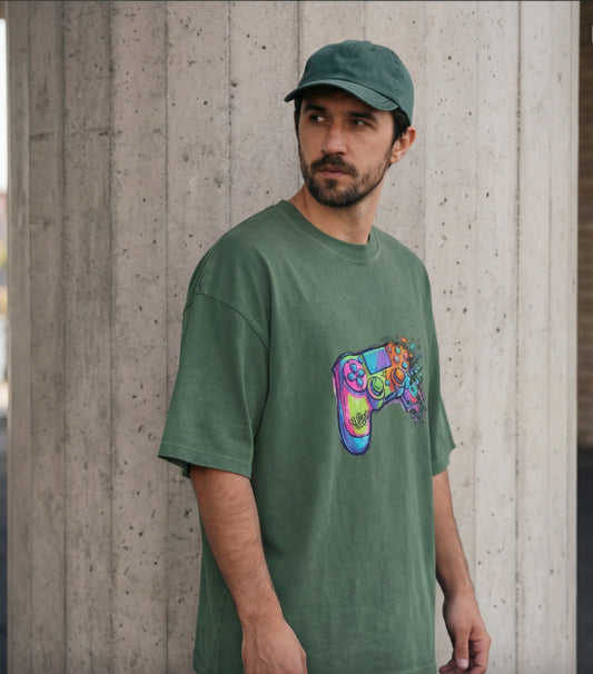 XABARWAN GAMER STONEWASH Oversized T-Shirt