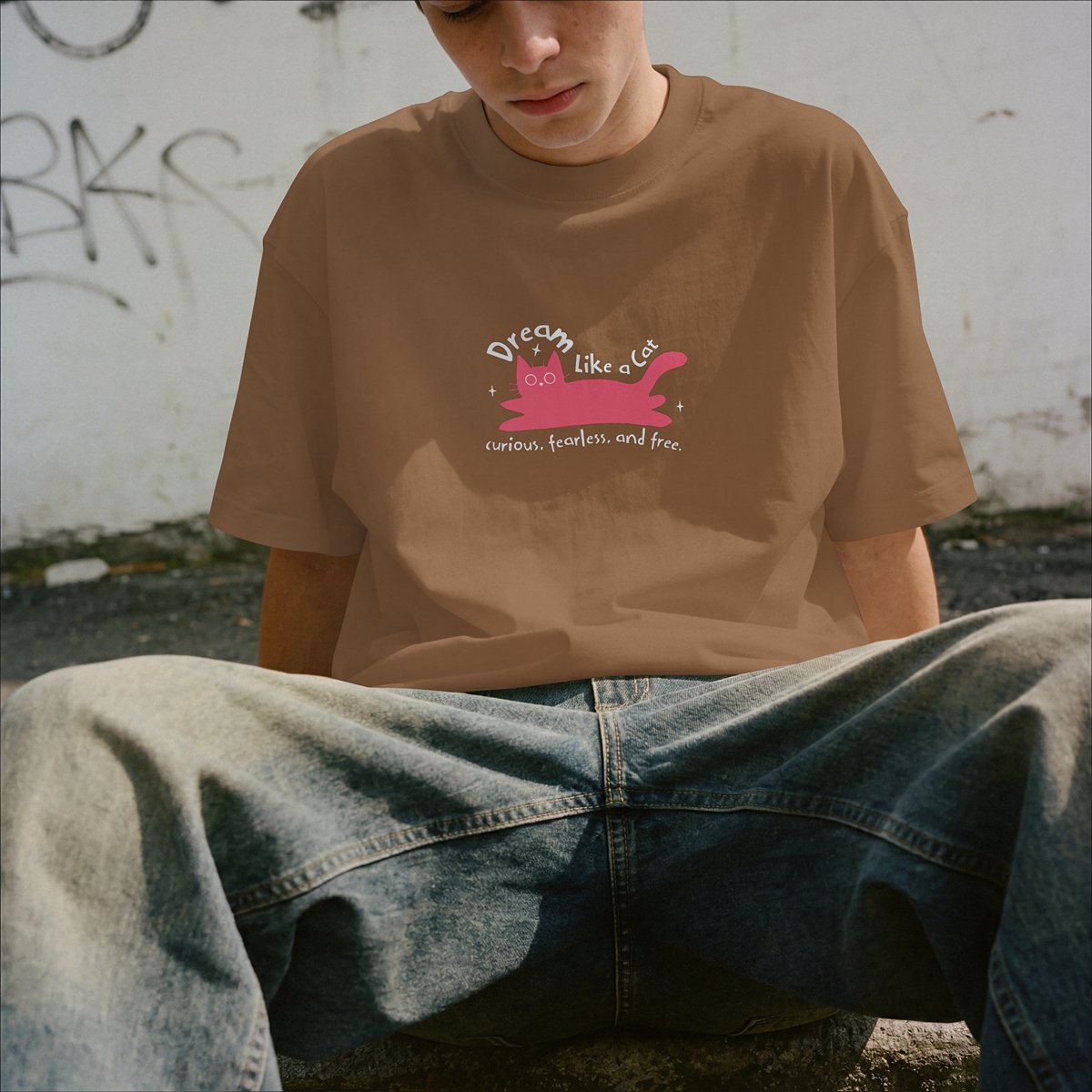 XABARWAN DREAM CAT Oversized T-Shirt