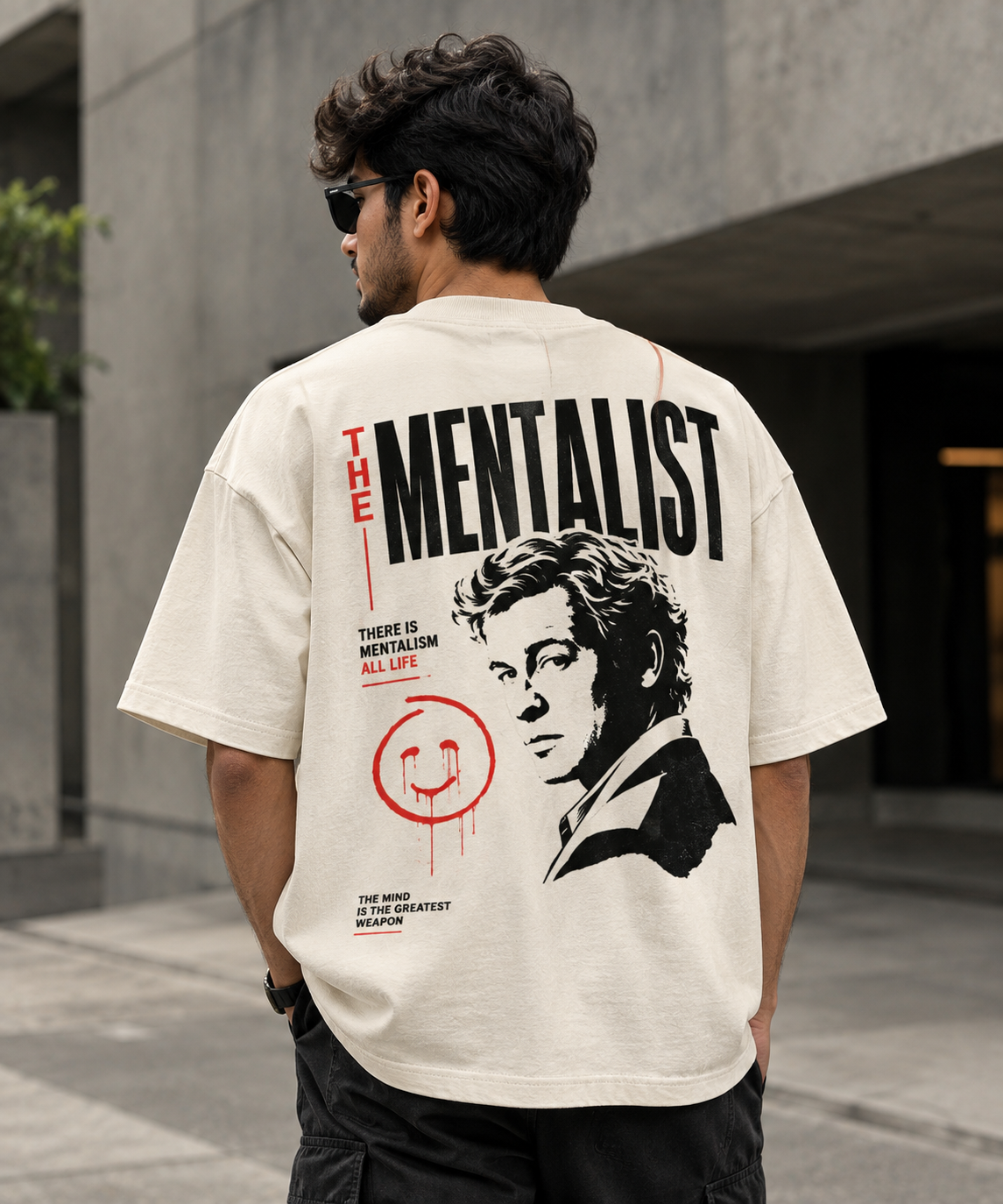 XABARWAN™ The Mentalist Oversized T-Shirt – Off White