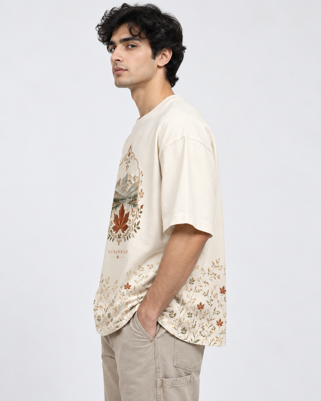 Xabarwan Chinar Valley Heritage Tee – 240 GSM Premium Cotton
