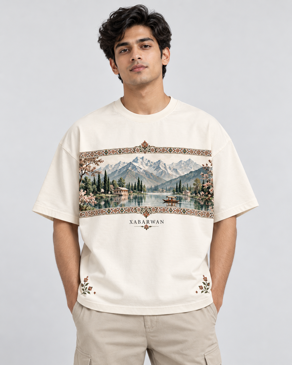 Xabarwan Valley Noor Heritage Tee – 240 GSM Premium Cotton