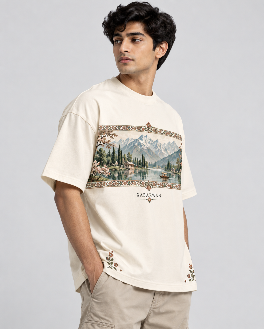 Xabarwan Valley Noor Heritage Tee – 240 GSM Premium Cotton