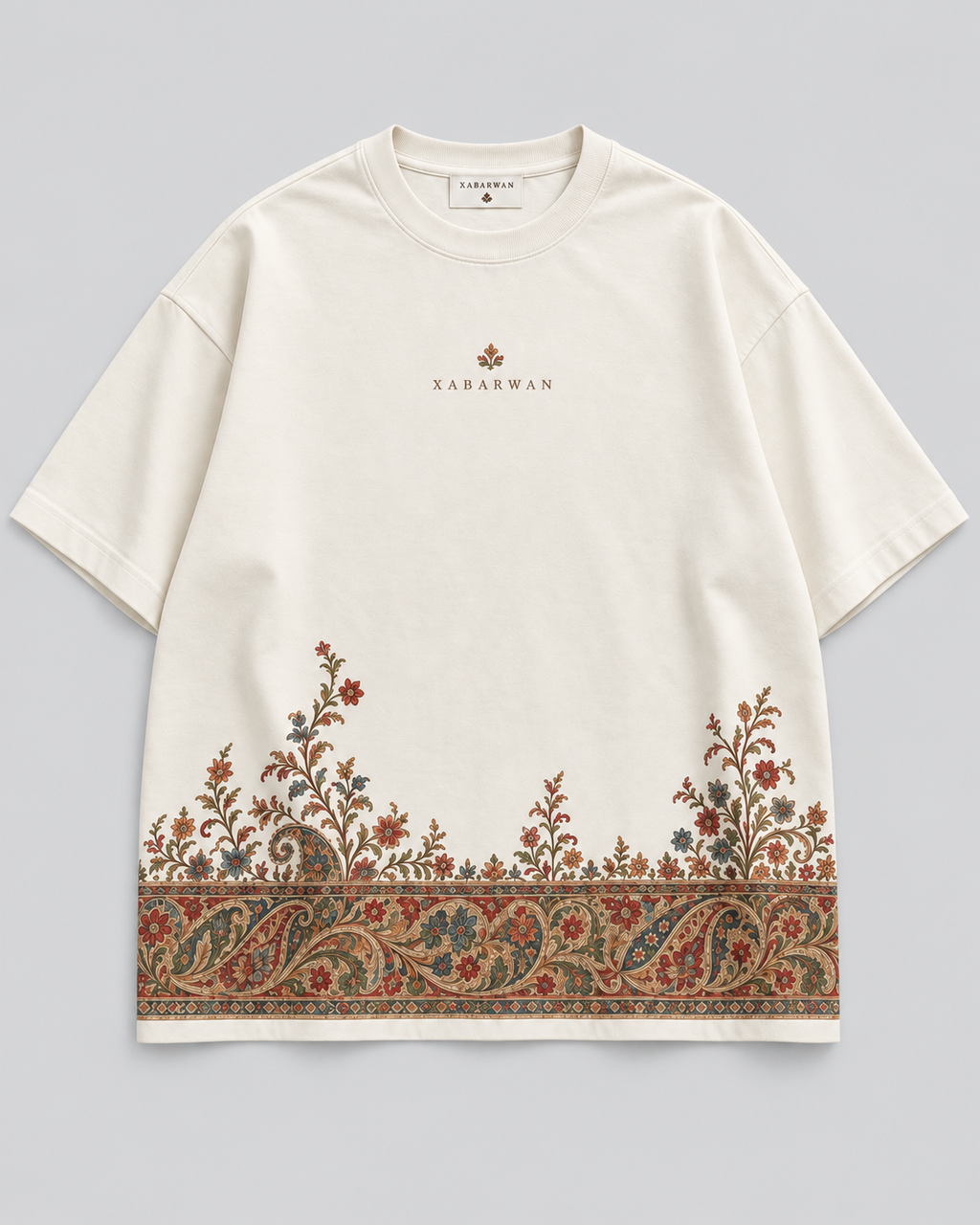 Xabarwan Gulrez Heritage Tee – 240 GSM Premium Cotton
