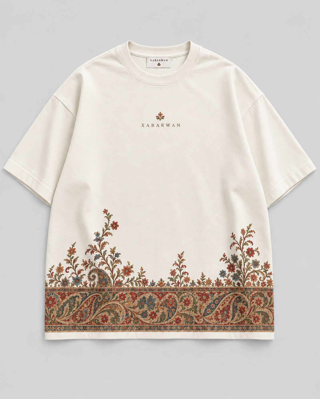 Xabarwan Gulrez Heritage Tee – 240 GSM Premium Cotton