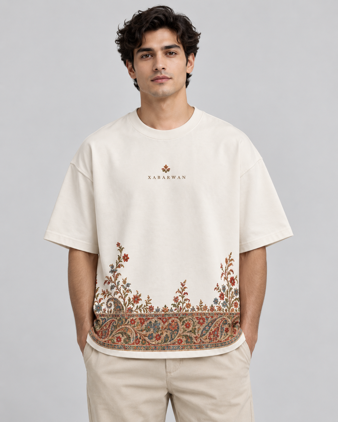 Xabarwan Gulrez Heritage Tee – 240 GSM Premium Cotton