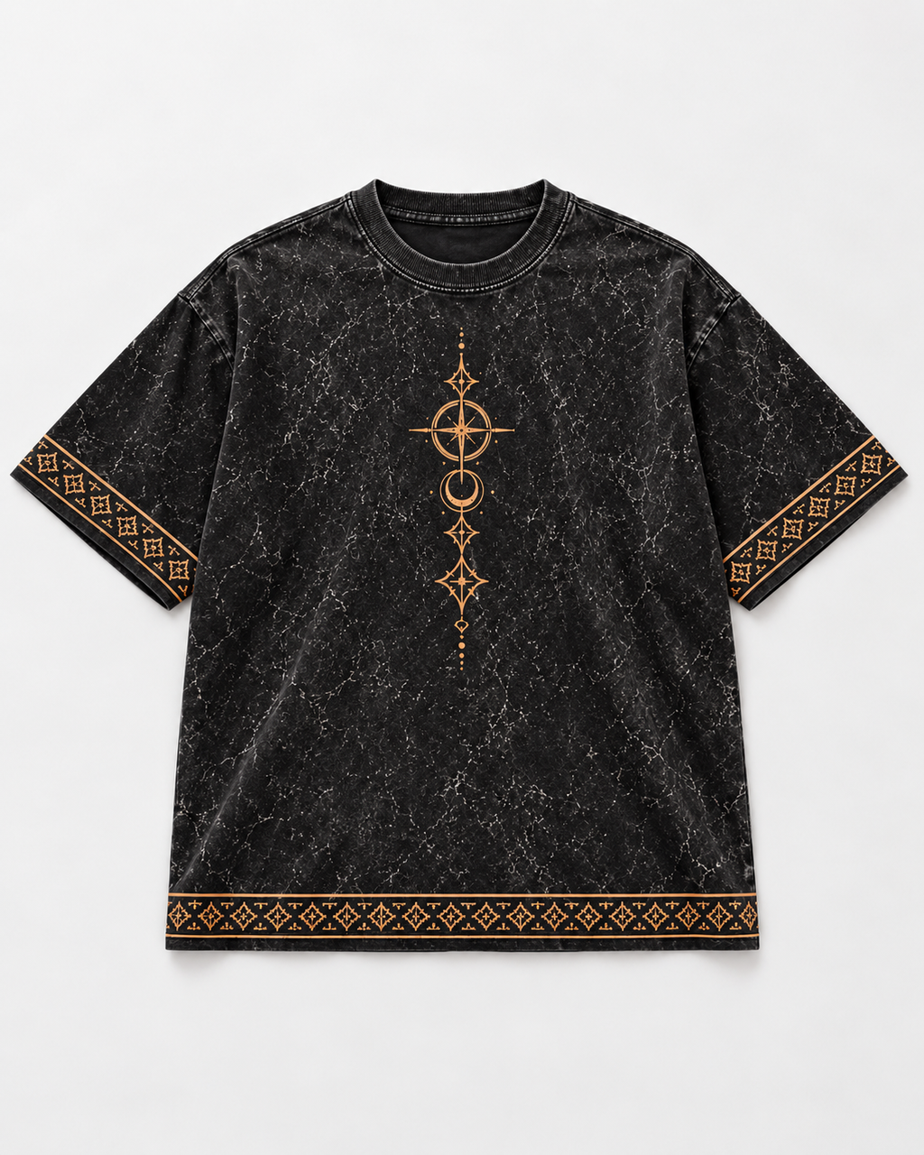 XABARWAN Eternal Horizon Acid Wash Tee