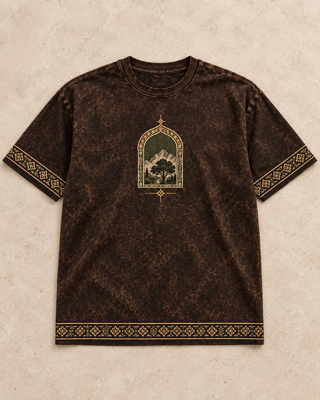 XABARWAN Living Heritage Acid Wash Tee