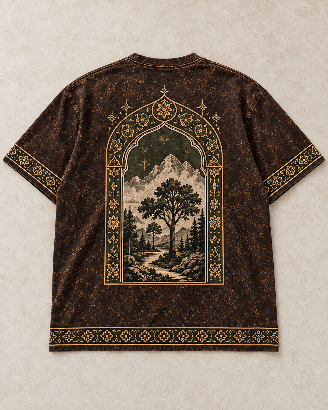 XABARWAN Living Heritage Acid Wash Tee