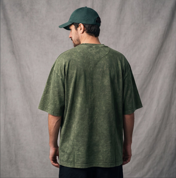 XABARWAN BASEBALL STONEWASH Oversized T-Shirt