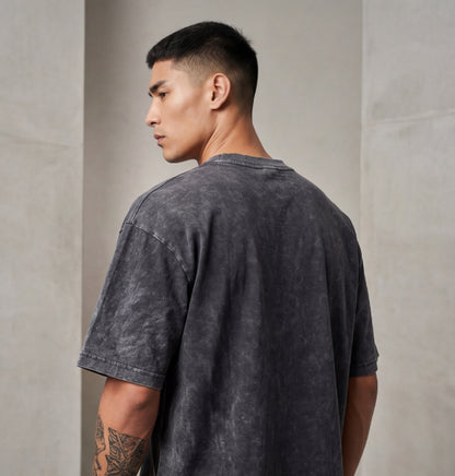 XABARWAN BASEBALL STONEWASH Oversized T-Shirt