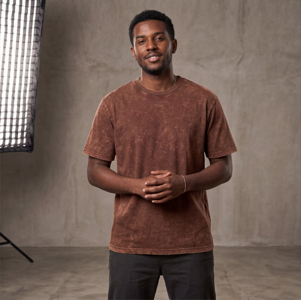 XABARWAN BELIEVE BIKE STONEWASH Oversized T-Shirt