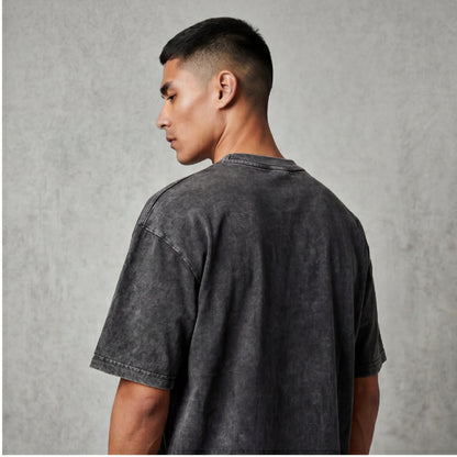 XABARWAN CAR HORSE STONEWASH Oversized T-Shirt