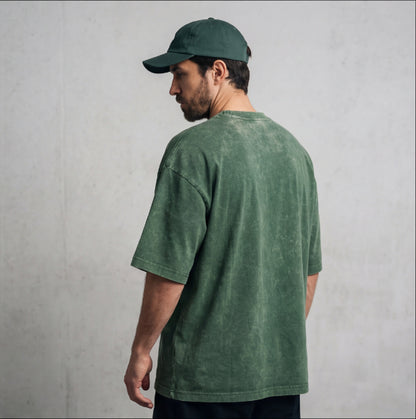 XABARWAN CAR HORSE STONEWASH Oversized T-Shirt