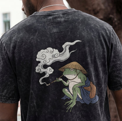 XABARWAN FROG STONEWASH Oversized T-Shirt
