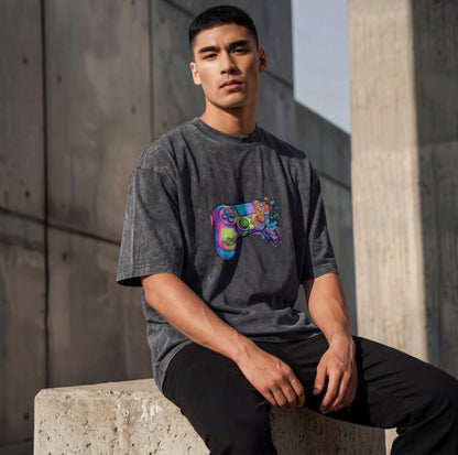 XABARWAN GAMER STONEWASH Oversized T-Shirt
