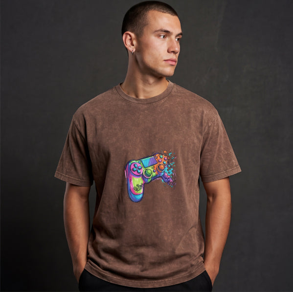 XABARWAN GAMER STONEWASH Oversized T-Shirt