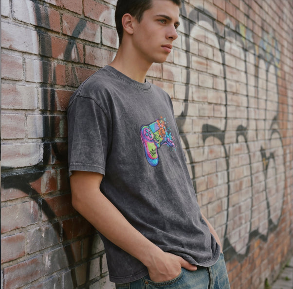 XABARWAN GAMER STONEWASH Oversized T-Shirt