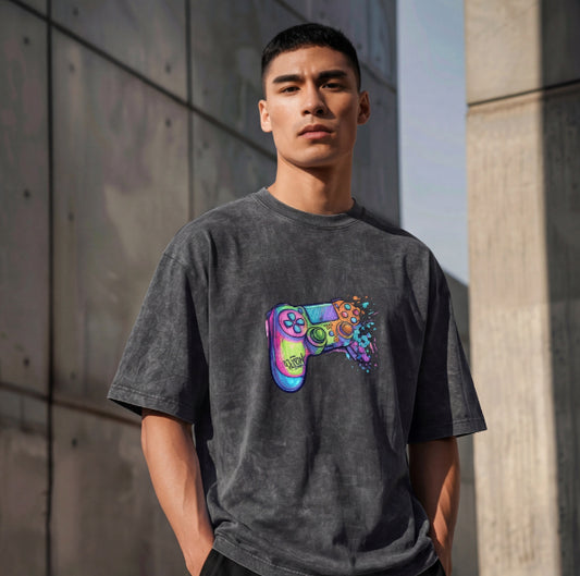 XABARWAN GAMER STONEWASH Oversized T-Shirt