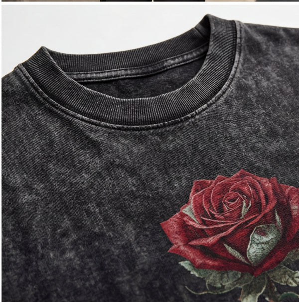 XABARWAN ROSE STONEWASH Oversized T-Shirt