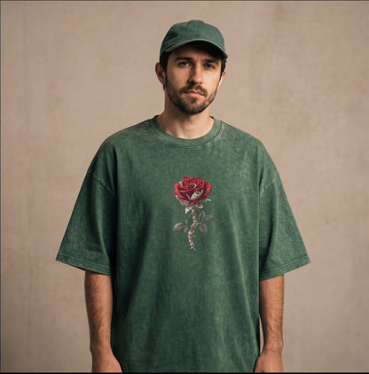 XABARWAN ROSE STONEWASH Oversized T-Shirt