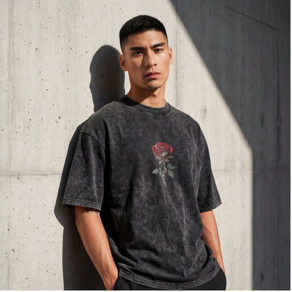 XABARWAN ROSE STONEWASH Oversized T-Shirt
