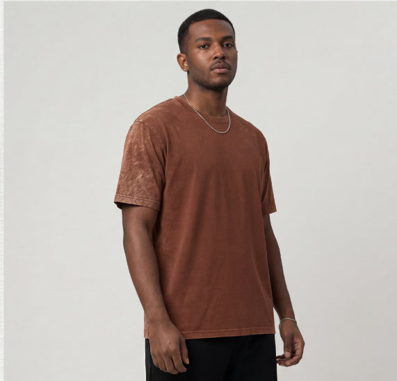 XABARWAN SPACE STONEWASH Oversized T-Shirt