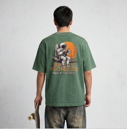 XABARWAN SPACE STONEWASH Oversized T-Shirt