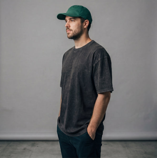 XABARWAN SPACE STONEWASH Oversized T-Shirt