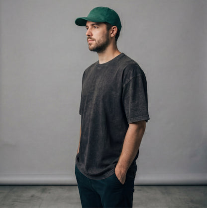 XABARWAN SPACE STONEWASH Oversized T-Shirt