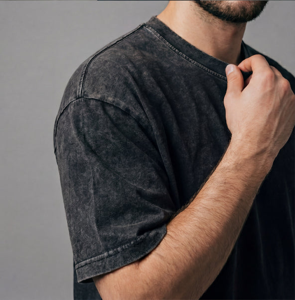 XABARWAN SPACE STONEWASH Oversized T-Shirt