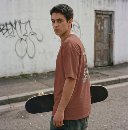 XABARWAN TIGER STONEWASH Oversized T-Shirt
