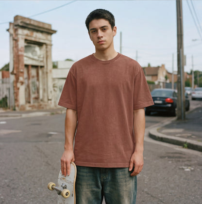 XABARWAN TIGER STONEWASH Oversized T-Shirt
