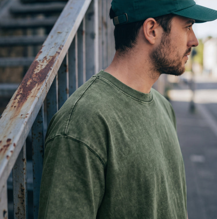 XABARWAN TIGER STONEWASH Oversized T-Shirt
