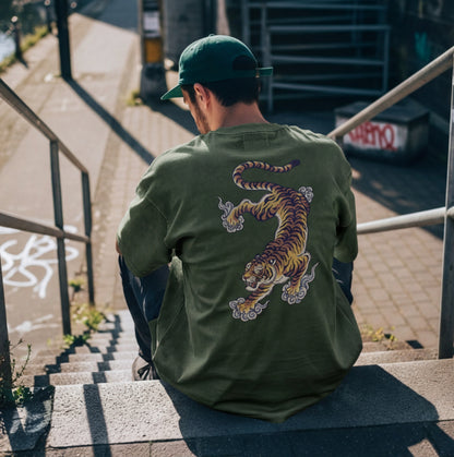 XABARWAN TIGER STONEWASH Oversized T-Shirt