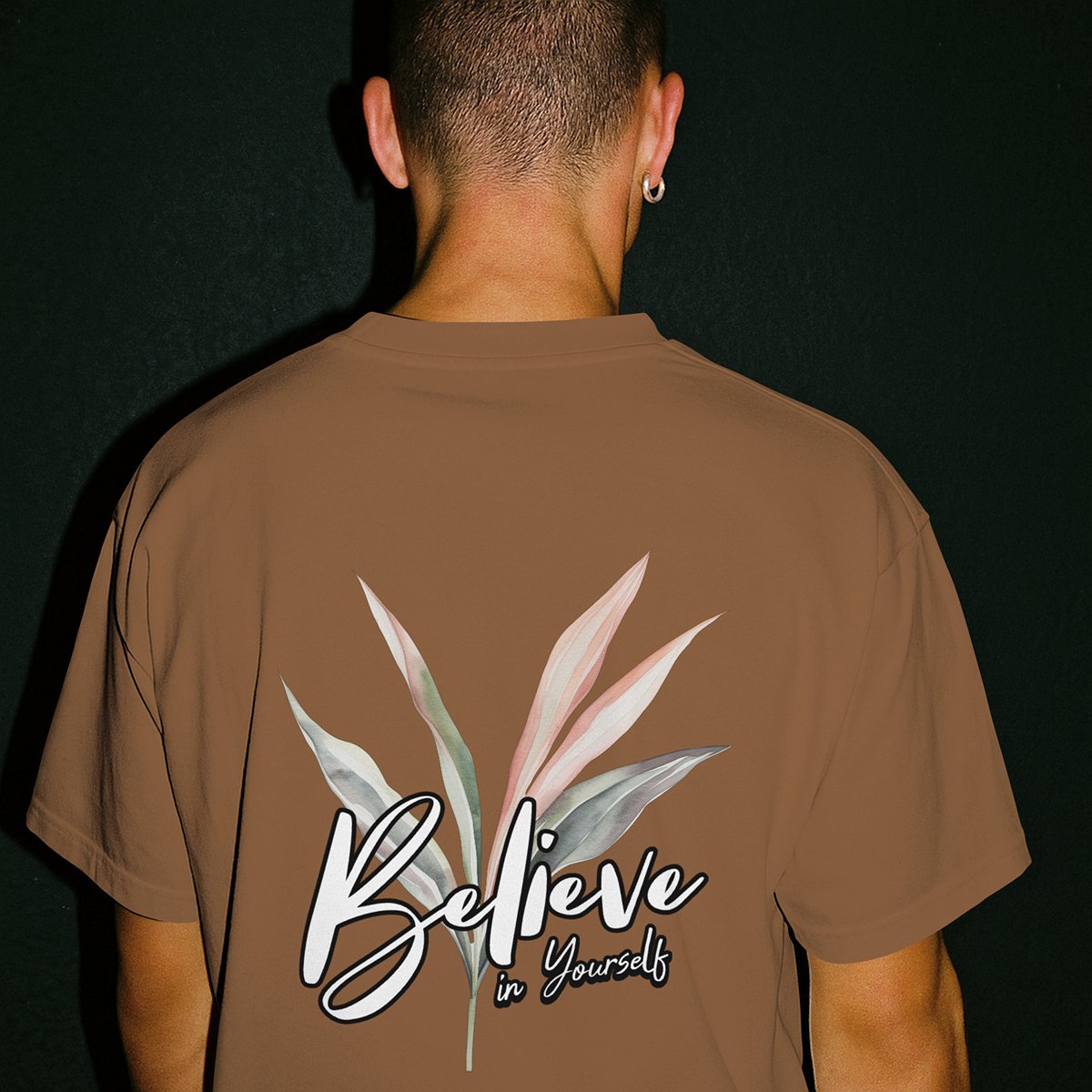 XABARWAN BELIEVE BACK Oversized T-Shirt