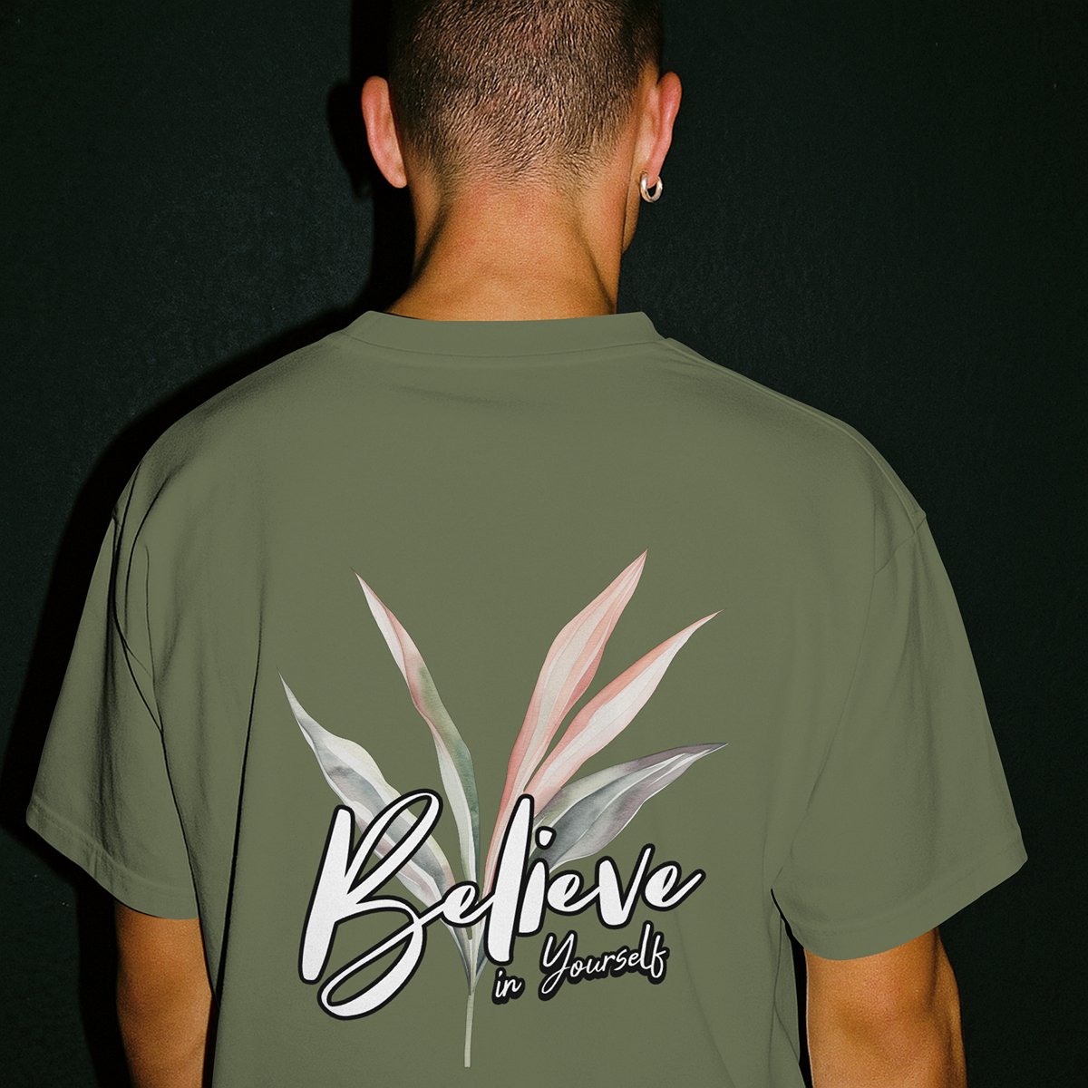 XABARWAN BELIEVE BACK Oversized T-Shirt
