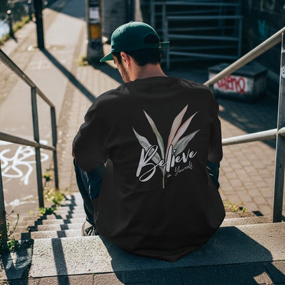 XABARWAN BELIEVE BACK Oversized T-Shirt