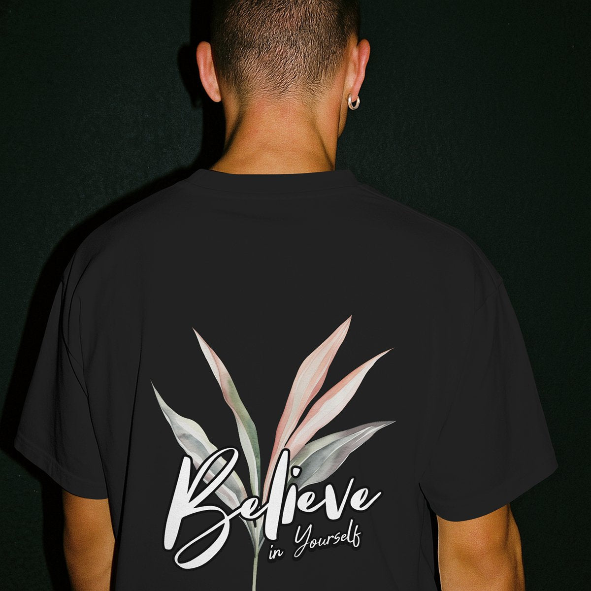 XABARWAN BELIEVE BACK Oversized T-Shirt