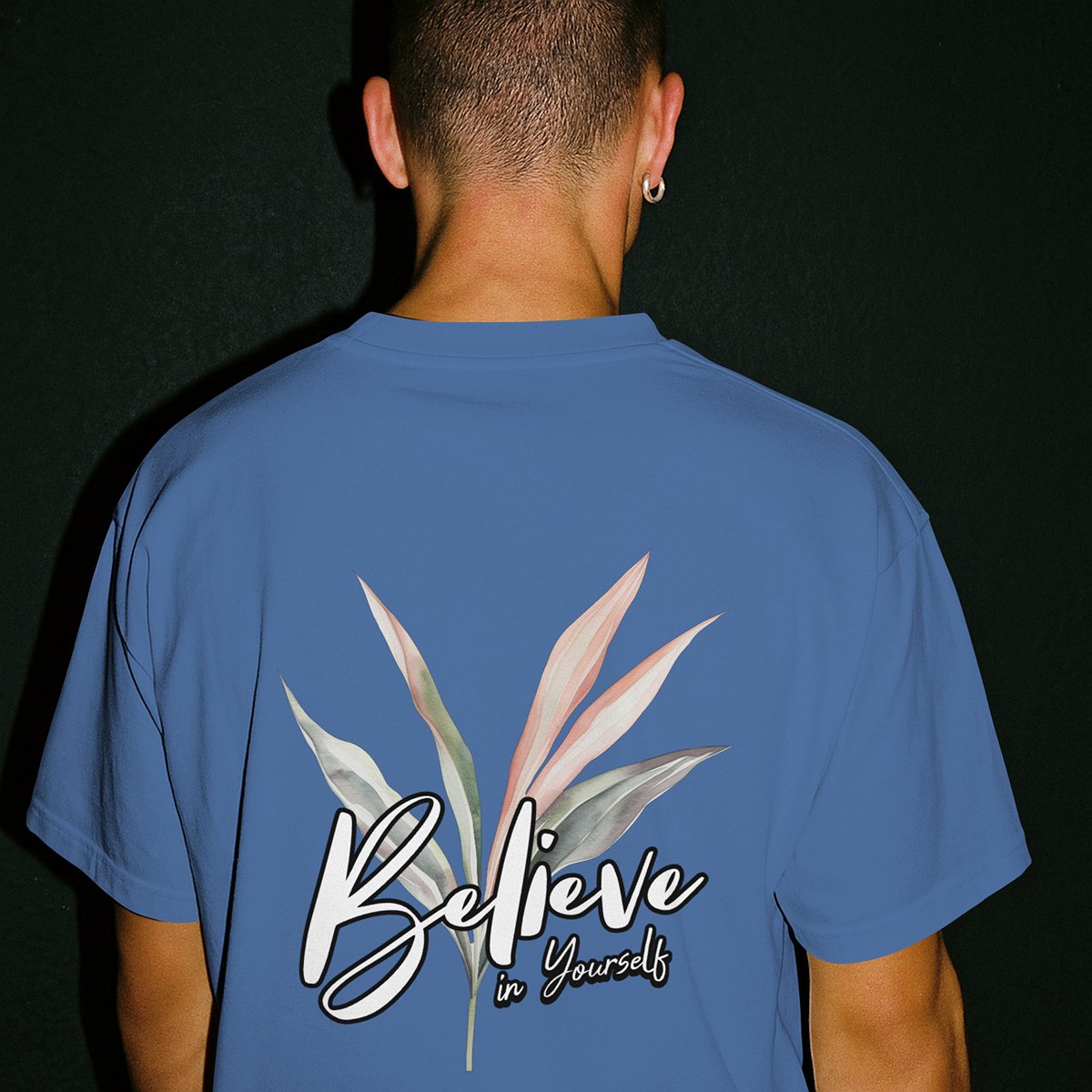 XABARWAN BELIEVE BACK Oversized T-Shirt