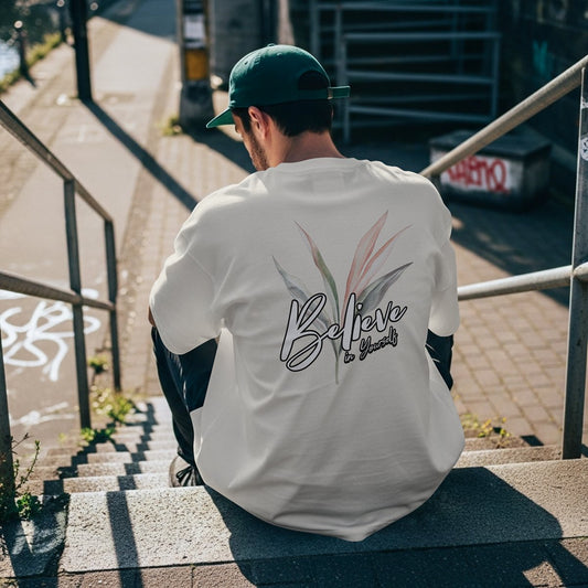 XABARWAN BELIEVE BACK Oversized T-Shirt