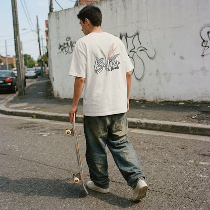 XABARWAN BELIEVE BACK Oversized T-Shirt