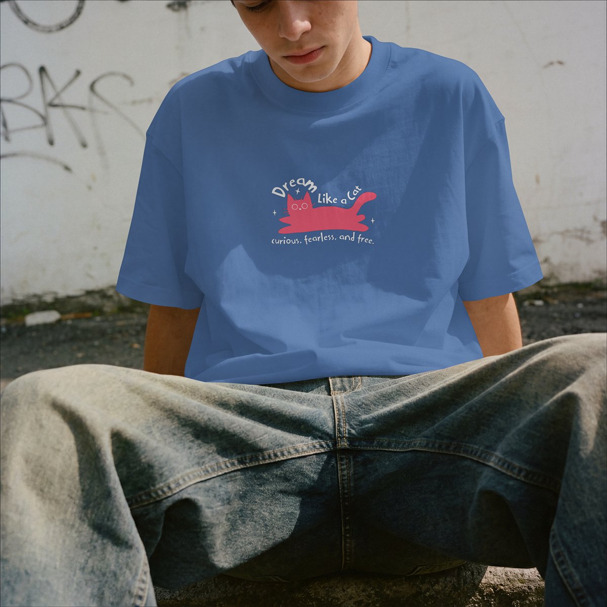 XABARWAN DREAM CAT Oversized T-Shirt