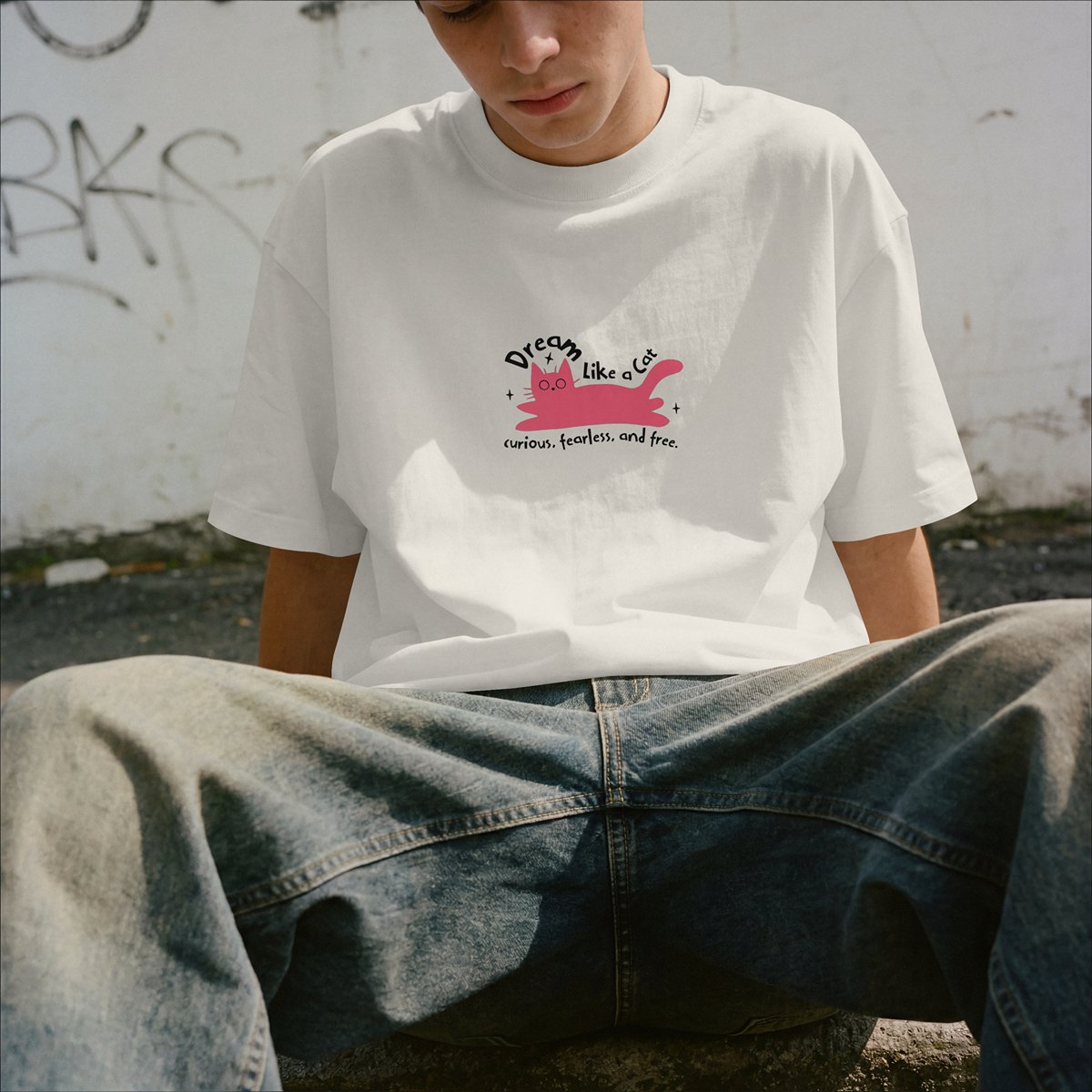 XABARWAN DREAM CAT Oversized T-Shirt