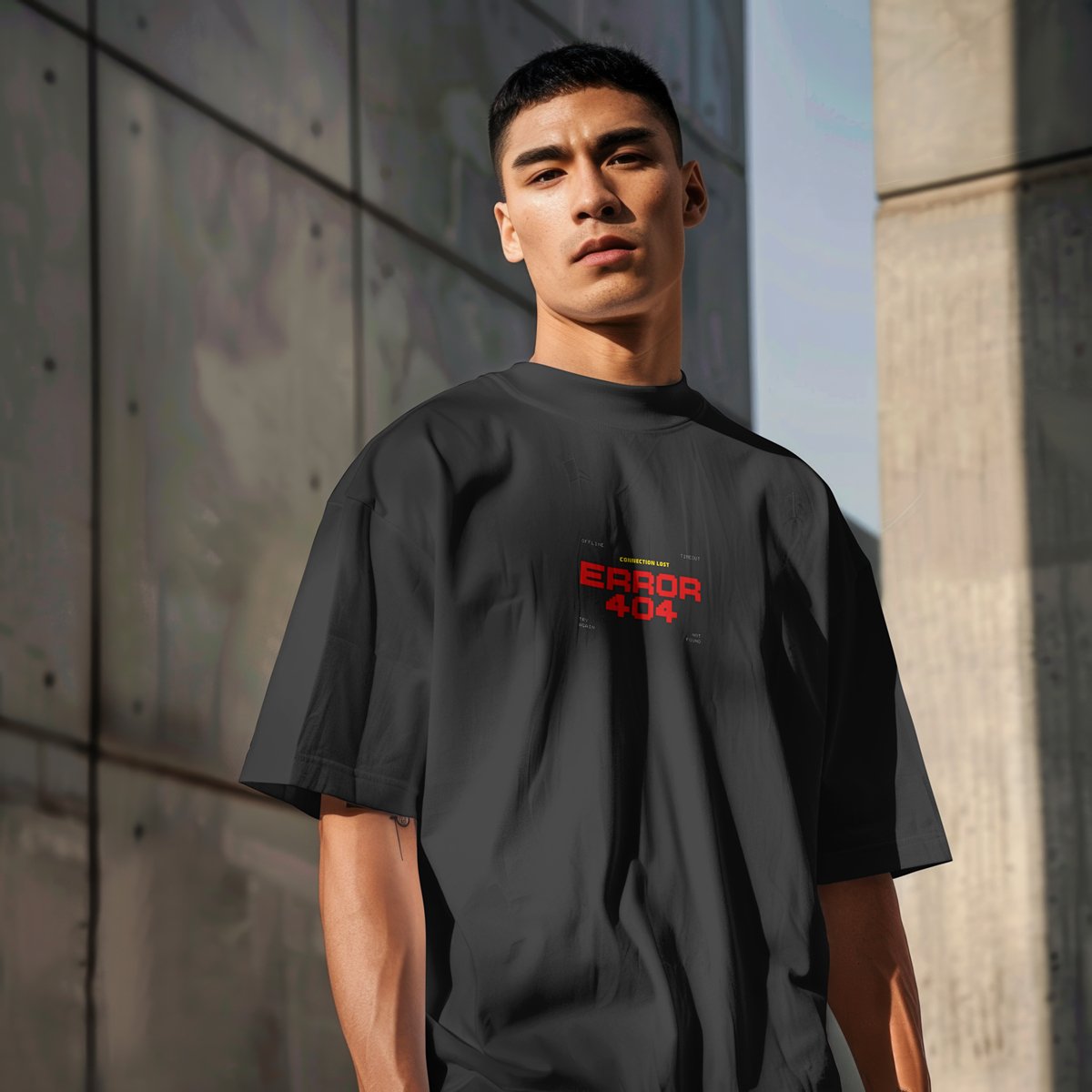 XABARWAN ERROR 404 Oversized T-Shirt