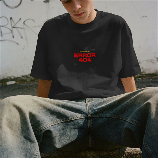 XABARWAN ERROR 404 Oversized T-Shirt