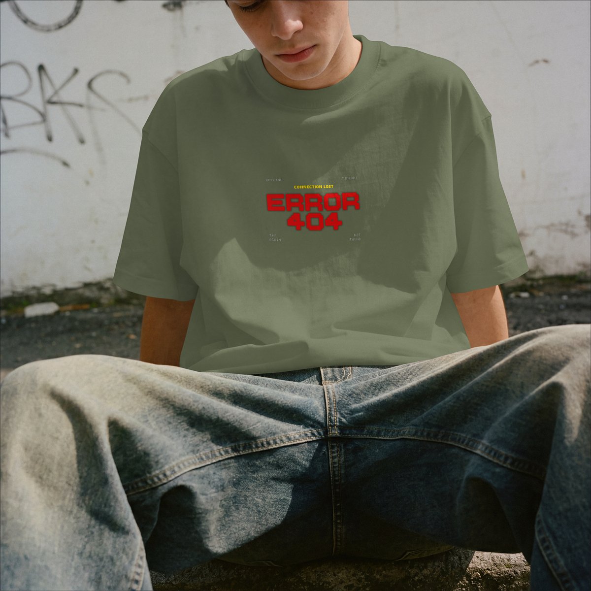 XABARWAN ERROR 404 Oversized T-Shirt
