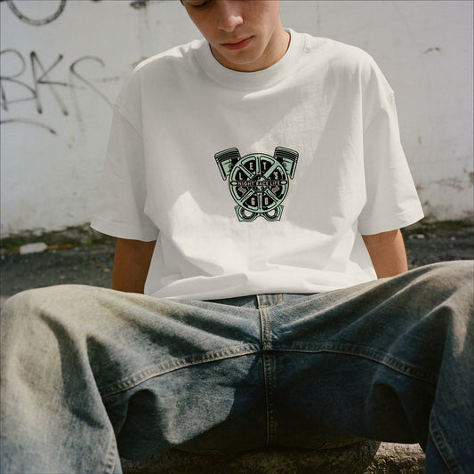 XABARWAN GREEN ENGINE Oversized T-Shirt