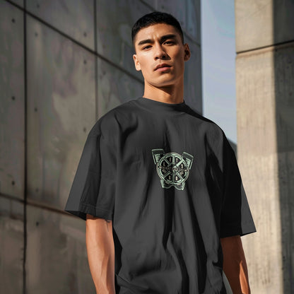 XABARWAN GREEN ENGINE Oversized T-Shirt