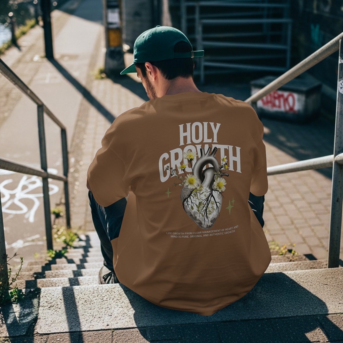 XABARWAN HOLY GROWTH Oversized T-Shirt