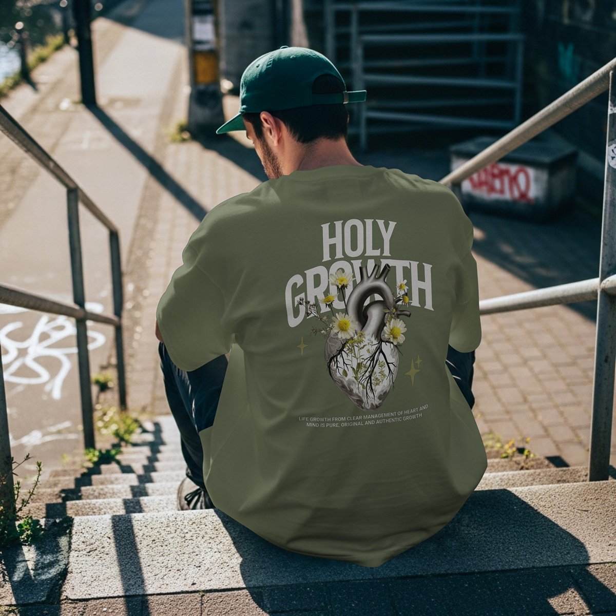 XABARWAN HOLY GROWTH Oversized T-Shirt